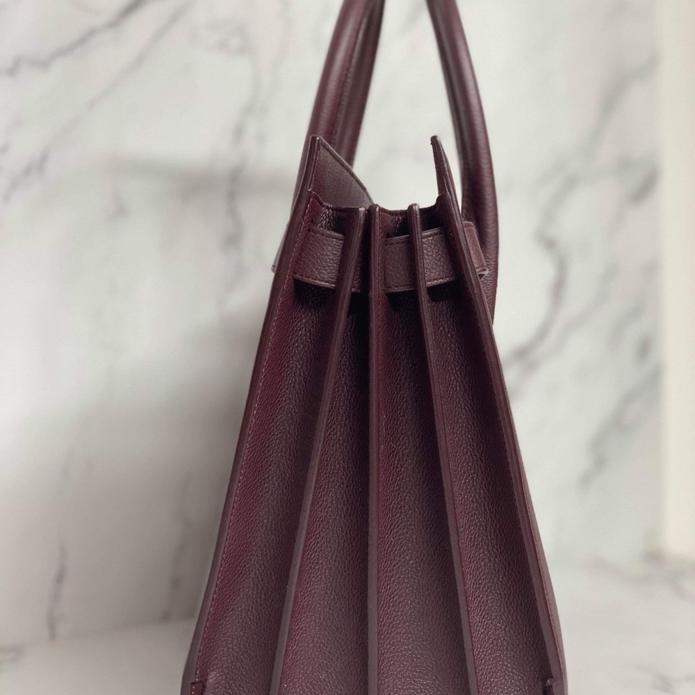 Saint Lauren sac de jour small , burgundy - Picture 5 of 7